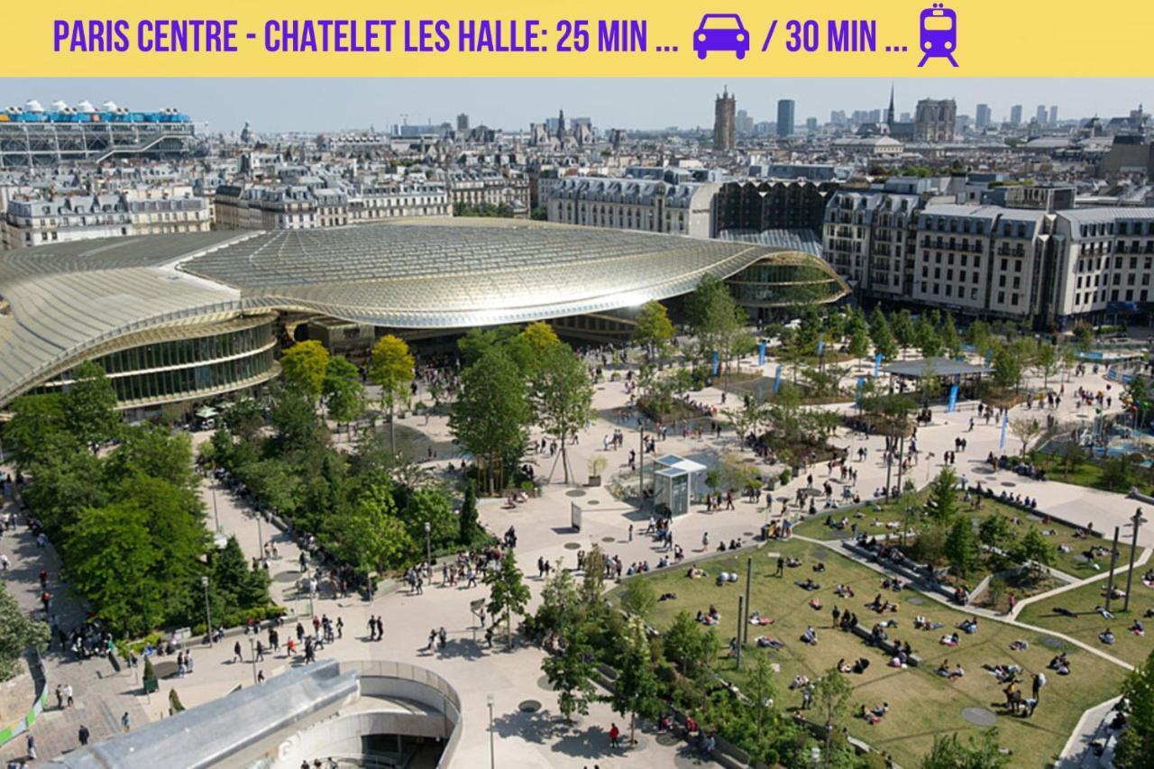 Qhome 1 - Studio Entre Paris Et Disney Вилье-сюр-Марн Экстерьер фото